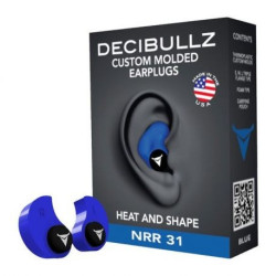 Bouchons d'Oreille Thermo-Moulés Decibullz - Bouchons anti-bruit Quaerius