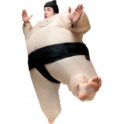 Déguisement Sumo Beige Gonflable Adulte - Costume Sport The Duck