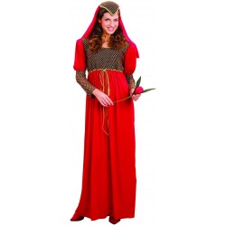 Déguisement Reine Femme Rouge  - Costume Reine Moyen Age Femme Rouge The Duck