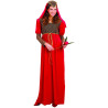 Déguisement Reine Femme Rouge  - Costume Reine Moyen Age Femme Rouge The Duck