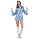 Déguisement Hippie Bleu Femme - Costume Hippie The Duck