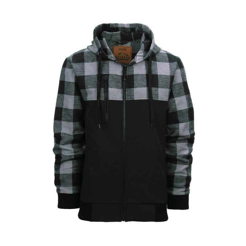 Veste Softshell Outdoor Lumbershell - Softshell randonnée à carreau Foster sur Quaerius.com