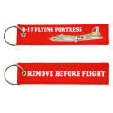 Porte Clé Identification Remove Before Flight B17 Flying Fortress Fostex - Porte Clé sur Quaerius.com - Vêtem