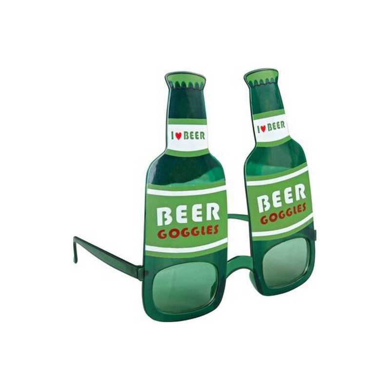 Lunettes Bouteilles Bière Verte Déguisement Adulte - Déguisement Saint patrick Adulte Lunettes The Duck