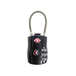 Cadenas à code TSA noir A10 Equipment