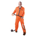 Déguisement Prisonnier Zombie Adulte Orange  - Costume Prisonnier Zombie Homme Halloween The Duck