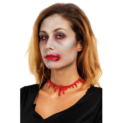 Collier Ensanglanté Halloween Adulte