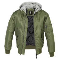 Veste bombers à capuche MA1 Brandit