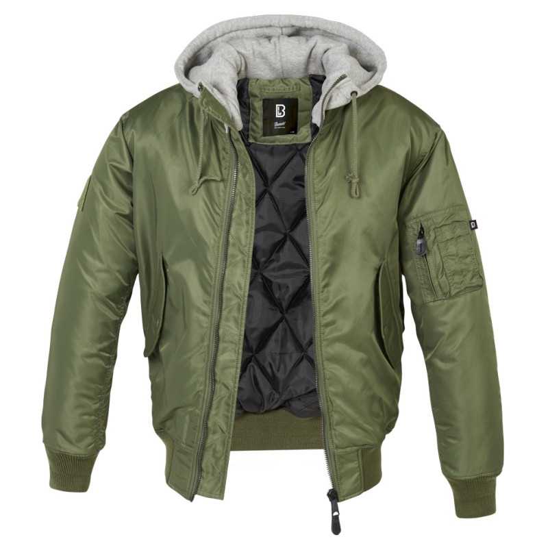 Veste bombers à capuche MA1 Brandit