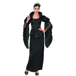 Déguisement de Vampire Noir Femme - Costume Vampire Halloween The Duck