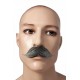 Moustache de Gentleman Gris - Costume moustache - Déguisement Année 20 The Duck