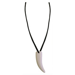 Collier Dent de Requin Brice de Nice - Costume Film - Déguisement Bijoux The Duck