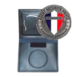 Pack Porte-Cartes 2 Volets Classique DCA France + Médaille Sécurité Patrol Equipement