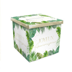 Urne Original Tropical Party Joyeux Anniversaire Sud Trading Compagny