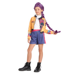 Déguisement Chasseuse de démon Kpop en short fille