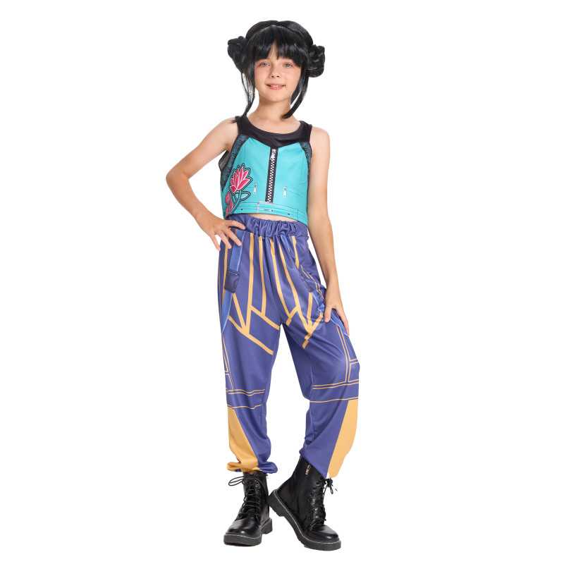 Déguisement Chasseuse de démon Kpop en pantalon fille