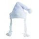 Bonnet de Mère-Noël Blanc Lumineux Peluche - Costume Noel - Déguisement Noel The Duck