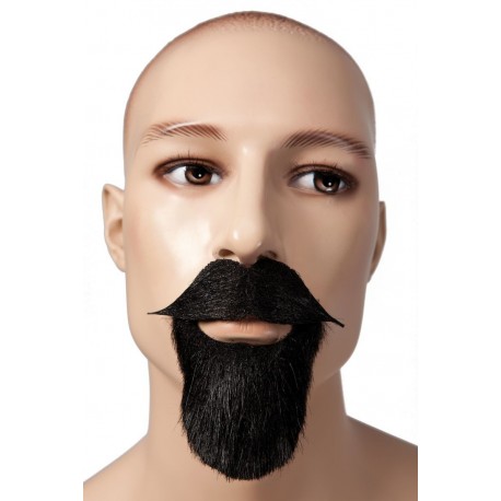 Barbe et Moustache de Mousquetaire Noires - Déguisement mousquetaire moustache barbe The Duck
