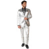 Costume Mr. Shiny Silver homme Opposuits  