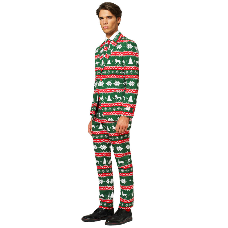 Costume Mr. Festive vert homme Opposuits  
