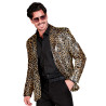 Veste de costume √† sequins l√©opard adulte  