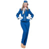 D√©guisement h√¥tesse de l'air bleue luxe femme  
