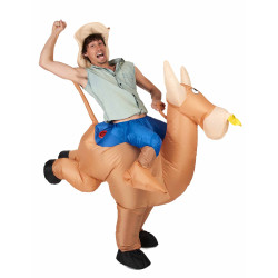 D√©guisement champion de rod√©o gonflable adulte  