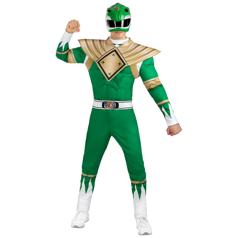 D√©guisement Power Ranger vert adulte  