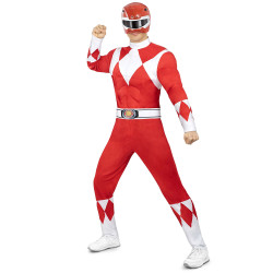 D√©guisement Power Ranger rouge adulte  