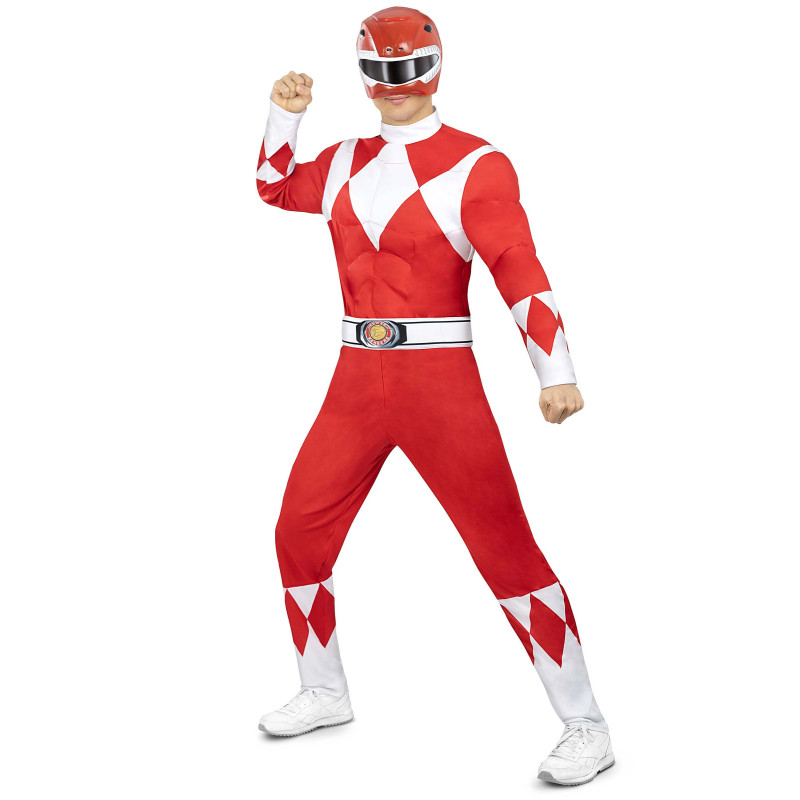 D√©guisement Power Ranger rouge adulte  