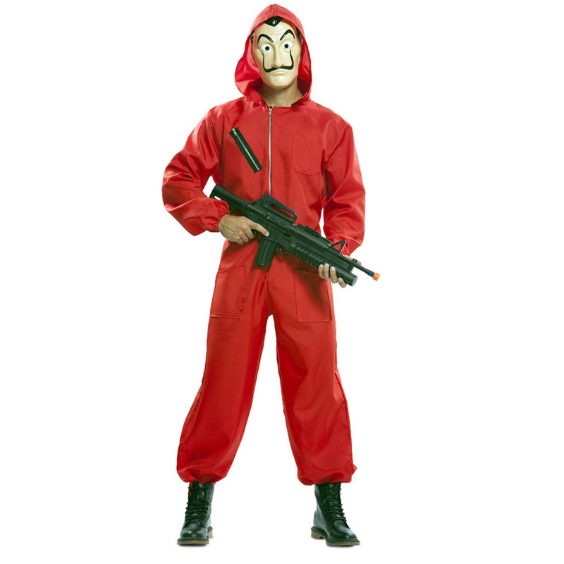 Coffret d√©guisement et masque luxe La Casa de Papel adulte  