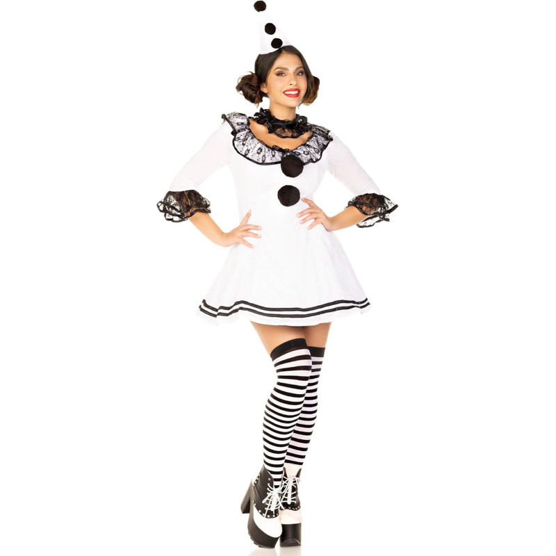 D√©guisement pierrot blanc sexy femme  