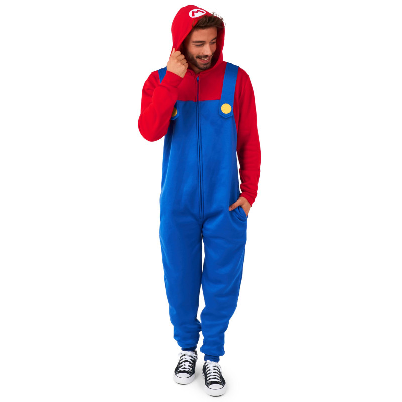 Combinaison Mario adulte  