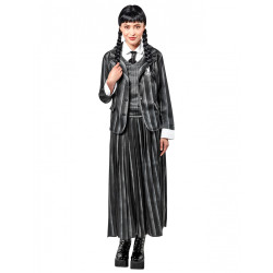 D√©guisement uniforme scolaire Mercredi Addams femme  