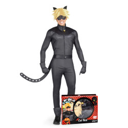 Coffret d√©guisement Chat Noir Miraculous adulte  