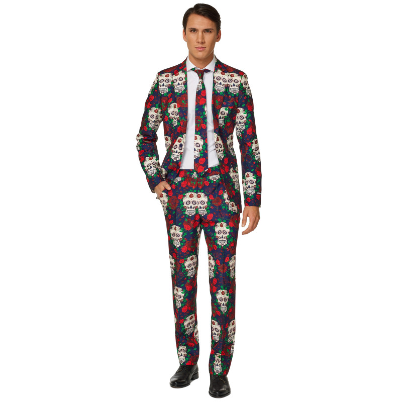 Costume Mr. Skull Day of the dead homme Suitmeister  