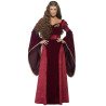 D√©guisement reine m√©di√©vale rouge femme  