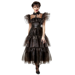 D√©guisement robe de bal Mercredi Addams femme  