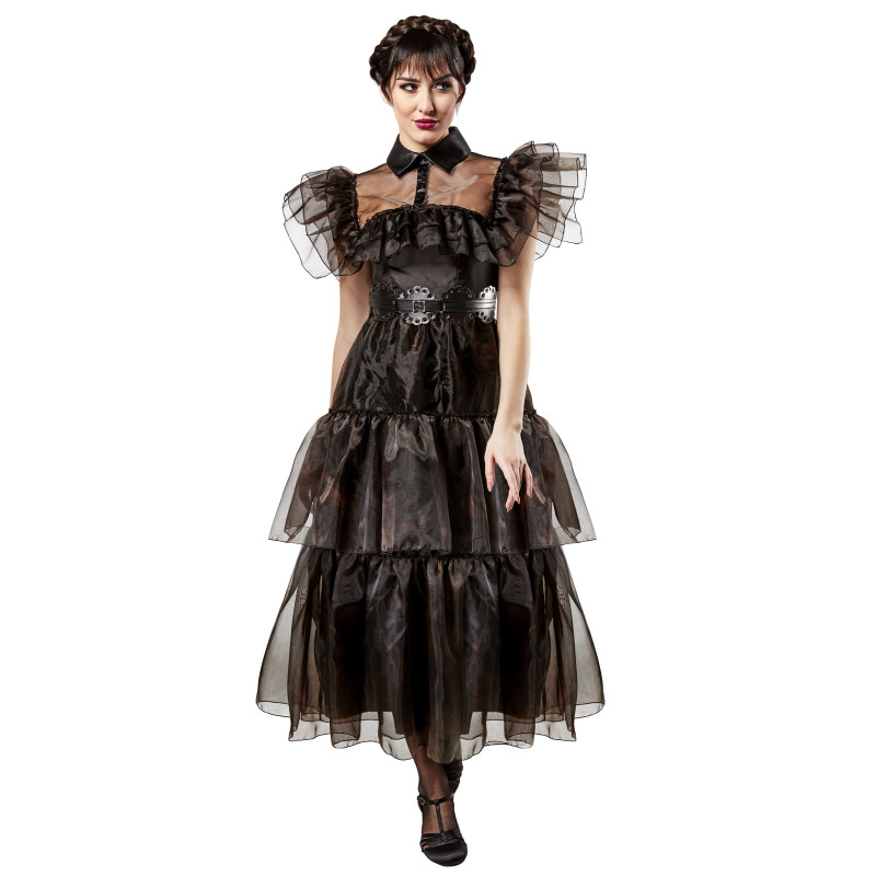 D√©guisement robe de bal Mercredi Addams femme  