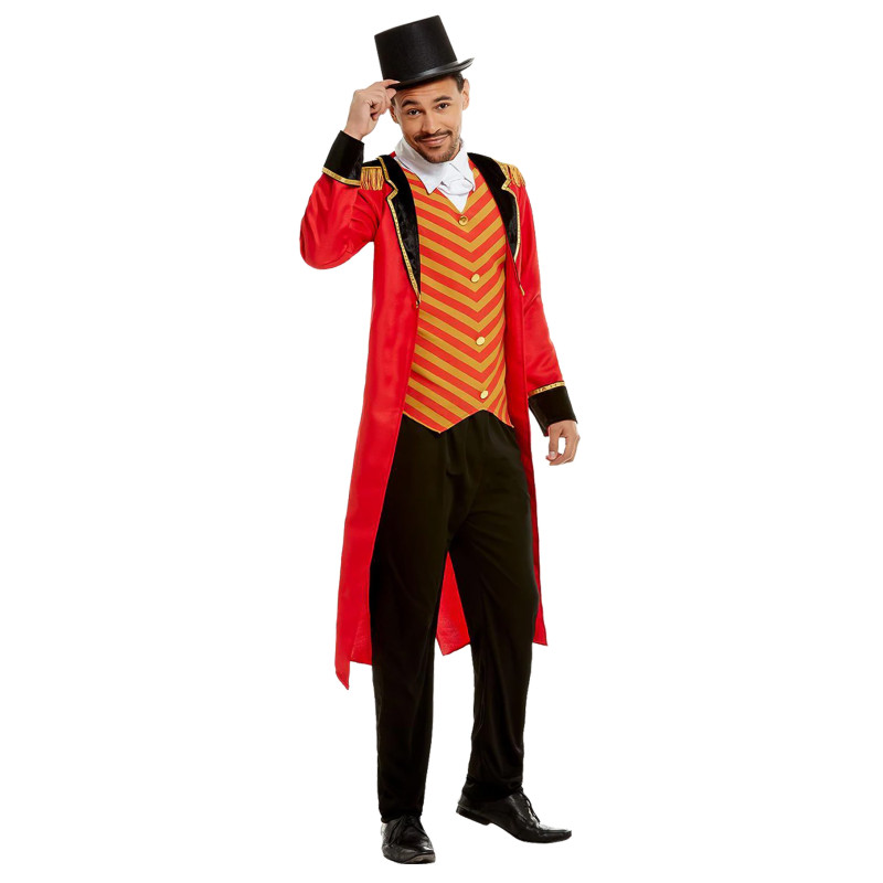 D√©guisement Monsieur Loyal rouge homme  