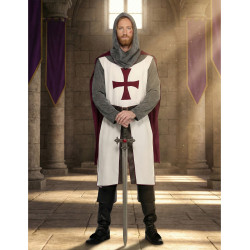 D√©guisement chevalier templier luxe homme  