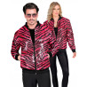 Veste √† sequins tigr√©e rose adulte  