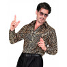 Chemise √† sequins l√©opard homme  