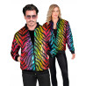 Veste √† sequins tigr√©e multicolore adulte  