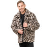 Manteau en fausse fourrure l√©opard adulte  