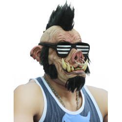 Masque sanglier punk adulte  
