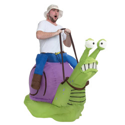 D√©guisement √† dos d'escargot gonflable adulte  
