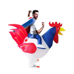 D√©guisement gonflable coq adulte  