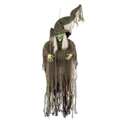 D√©coration √† suspendre sorci√®re 190 cm Halloween  