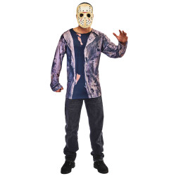 Kit top et masque Jason adulte  